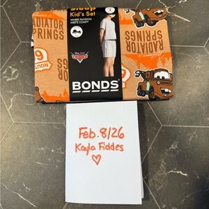 Bonds Kids Sleep Set with Cars Theme in Orange and Brown